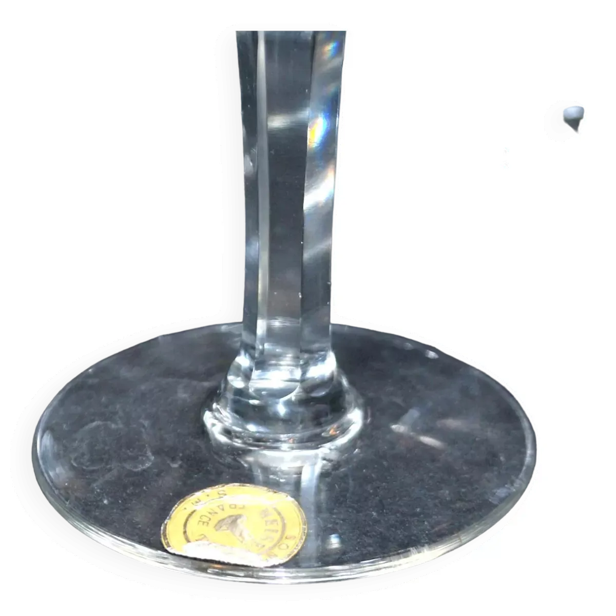 Illustration numéro 5 du produit Série de 6 verres à vin anciens en verre soufflé de meisenthal 1900 12.5 cm