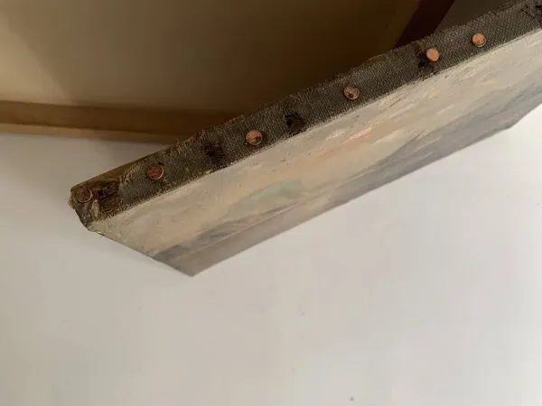 Illustration numéro 5 du produit Ecole française du 19e siècle, peinture à l'huile signée, marine encadrée