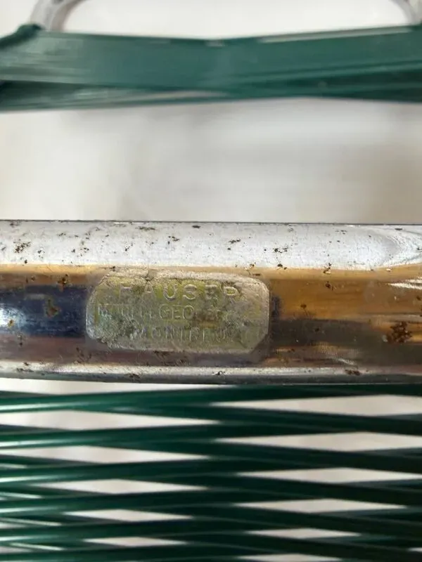 Illustration numéro 5 du produit Lot de 2 chaises scoubidou HAUSER Montreuil – métal chromé – vintage r