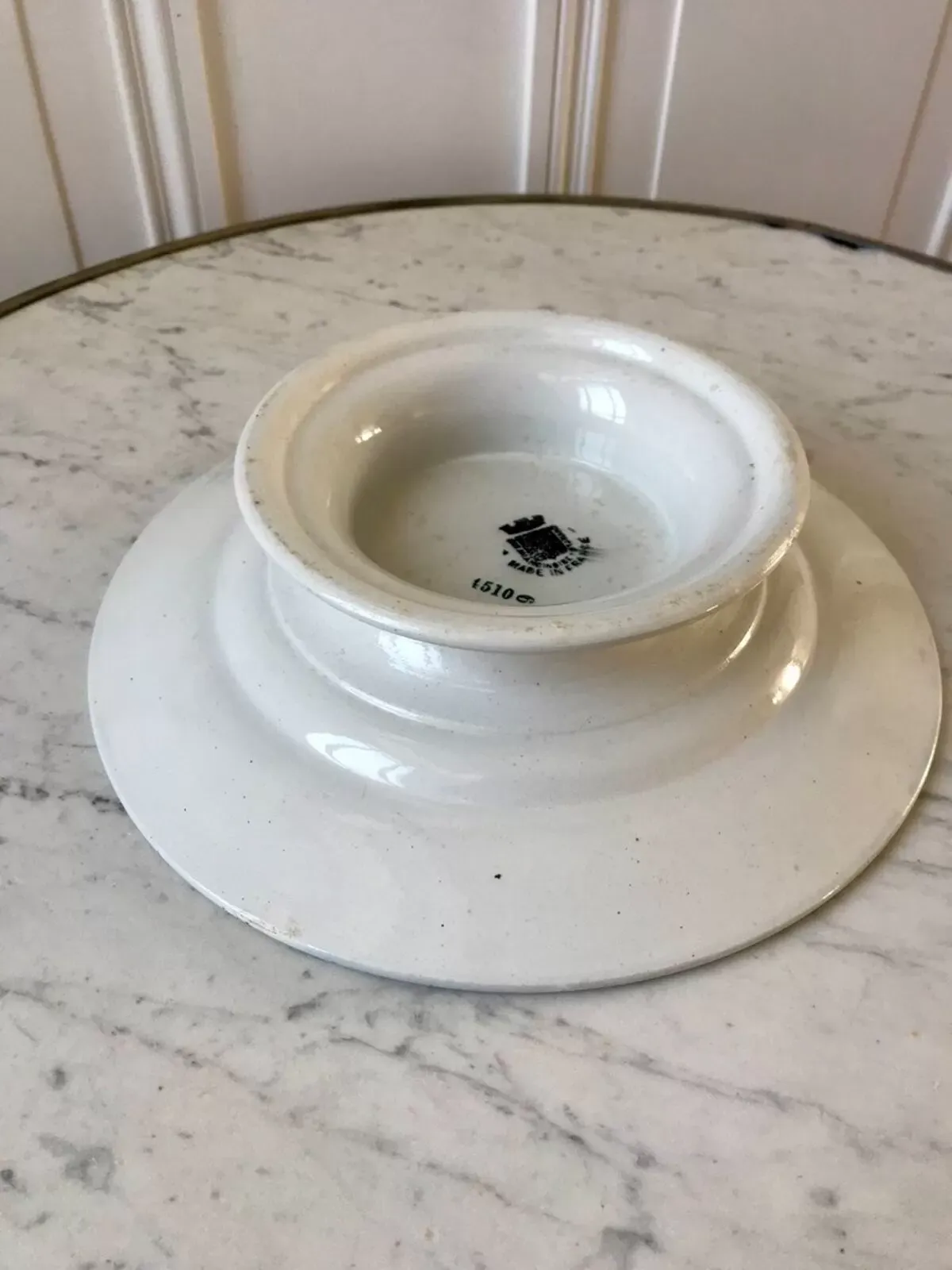 Illustration numéro 5 du produit Compotier bas en Terre de Fer Saint-Amand début XXème