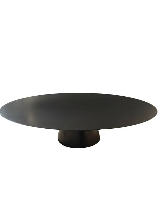 Illustration numéro 5 du produit Table Basse Beside 115cm – Métal Thermo-laqué Noir – Maison de Vacances