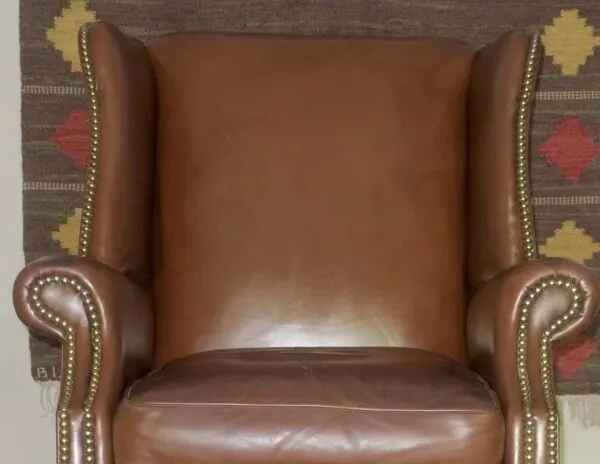 Illustration numéro 5 du produit Fauteuil club en cuir vintage, années 1970