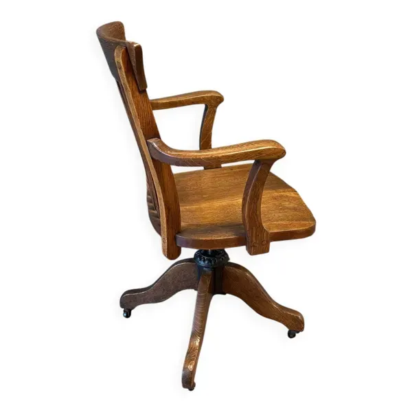 Illustration numéro 5 du produit Chaise de bureau en chêne ancien