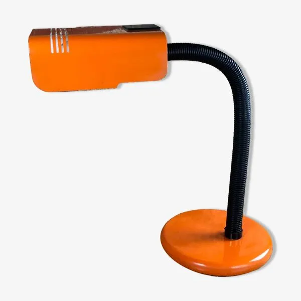 Illustration numéro 5 du produit Lampe de bureau orange targetti, 1970
