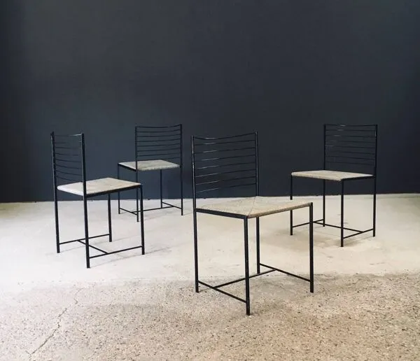 Illustration numéro 5 du produit Postmodern Alice Dining Chairs from Cidue, Italy 1980s, Set of 4