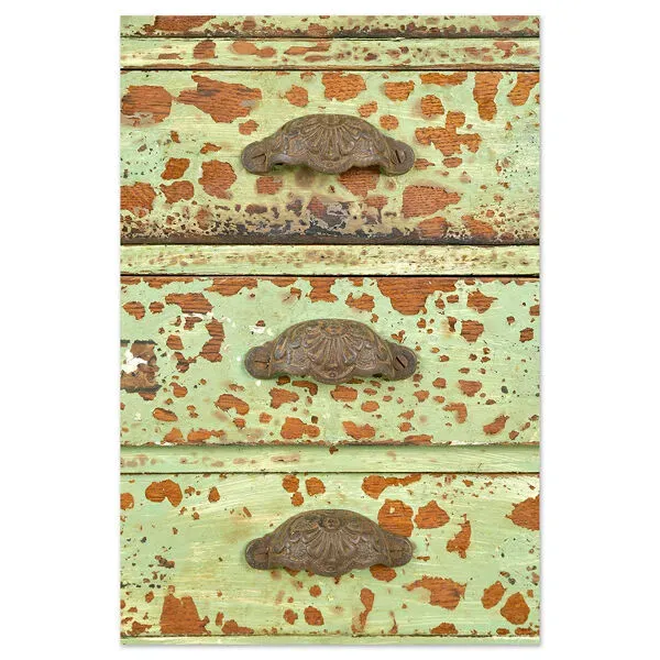Illustration numéro 5 du produit Ancien meuble d’atelier d’orfèvrerie à 63 tiroirs (111 x 212cm x 37cm)