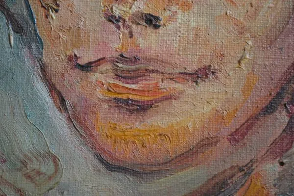 Illustration numéro 5 du produit Portrait par Henri Zayan peinture HST école Française milieu 20ème