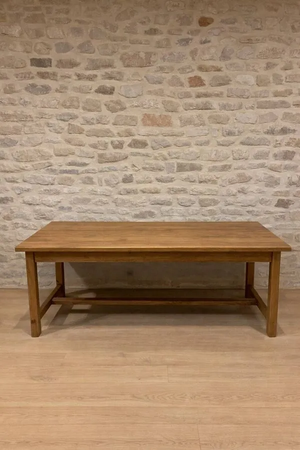 Illustration numéro 5 du produit Table de ferme en bois massif