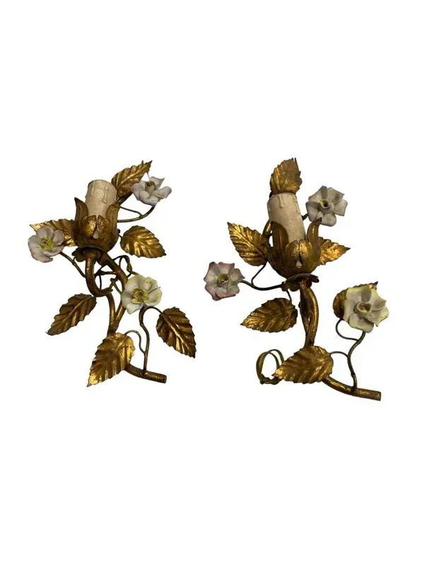 Illustration numéro 5 du produit Appliques Tole Doré Doré Set de 2