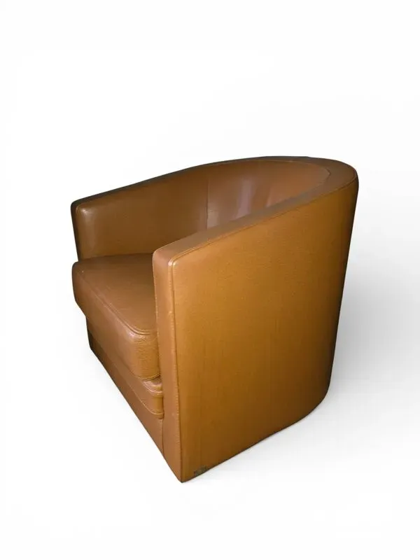 Illustration numéro 5 du produit Fauteuil club Bournas Paris en cuir coloris camel