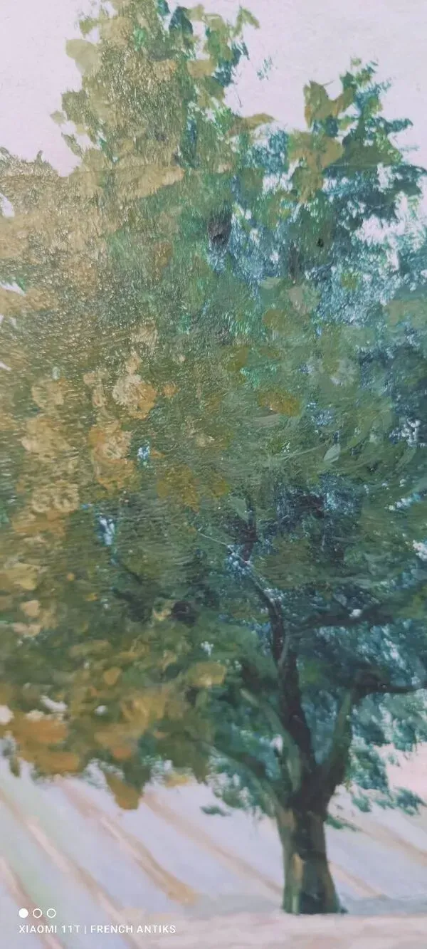 Illustration numéro 5 du produit Tableau français vintage, un champ de lavande