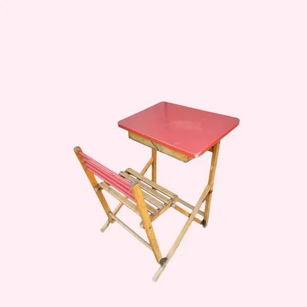 Illustration numéro 5 du produit Bureau d’écolier pliable Plideal, années 1960