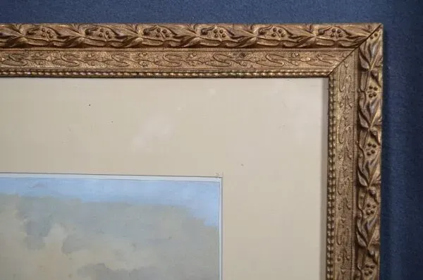 Illustration numéro 5 du produit Ecole Française du début du XXème siècle  « Les ruines »  Aquarelle