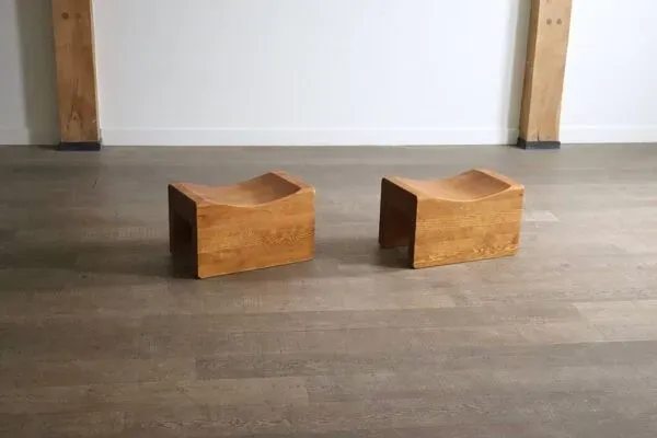 Illustration numéro 5 du produit Paire de tabourets « Palle » par KJ Pettersson & Söner, Suède, années 1970